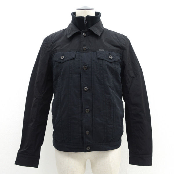 ★ ディーゼル 中綿ジャケット Teflon ブラック×レッド サイズXS (0220513049)拍卖