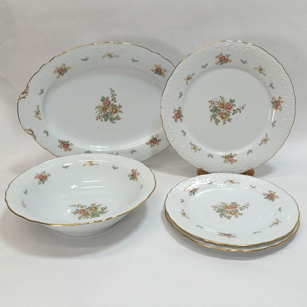 ★ ノリタケ 洋食器 オールドノリタケ ローズプレートセット (0220514358)拍卖