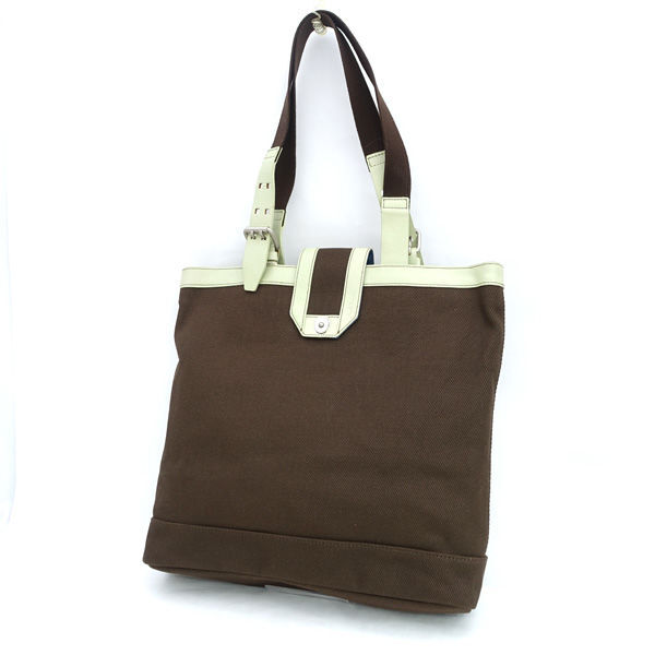 ■ ポールスミス セミショルダー トートバッグ ナイロン レザー 未使用 ブラウン PSG433 (0990014384)拍卖