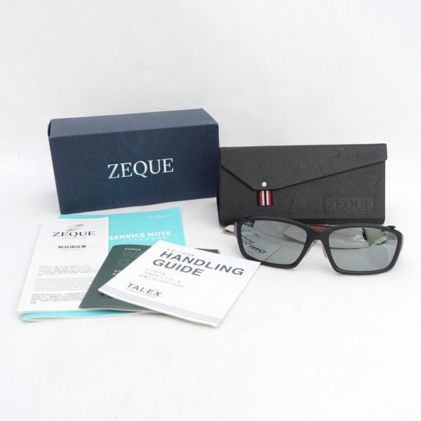 ★ Zeque ゼグー サングラス HOVER D1966 TALEXレンズ ブラック×レッド (0220536194)拍卖