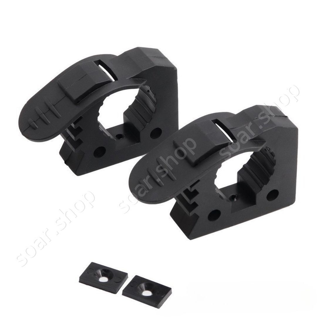 スコップホルダー 2個セット ジムニー トラクター 軽トラ 汎用 車 ゴム製 黒 固定 クランプ 工具ホルダー 取付 ねじ止め 4WD 船 ボート拍卖