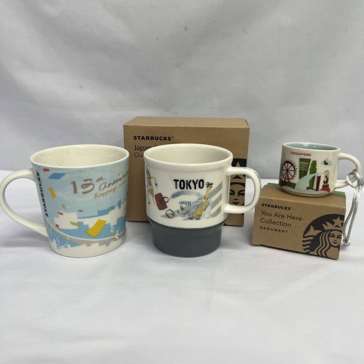 ☆STARBUCKS スターバックス スタバ マグカップ JapanGeography series our daily story 六本木ヒルズ13周年 オーナメント 拍卖