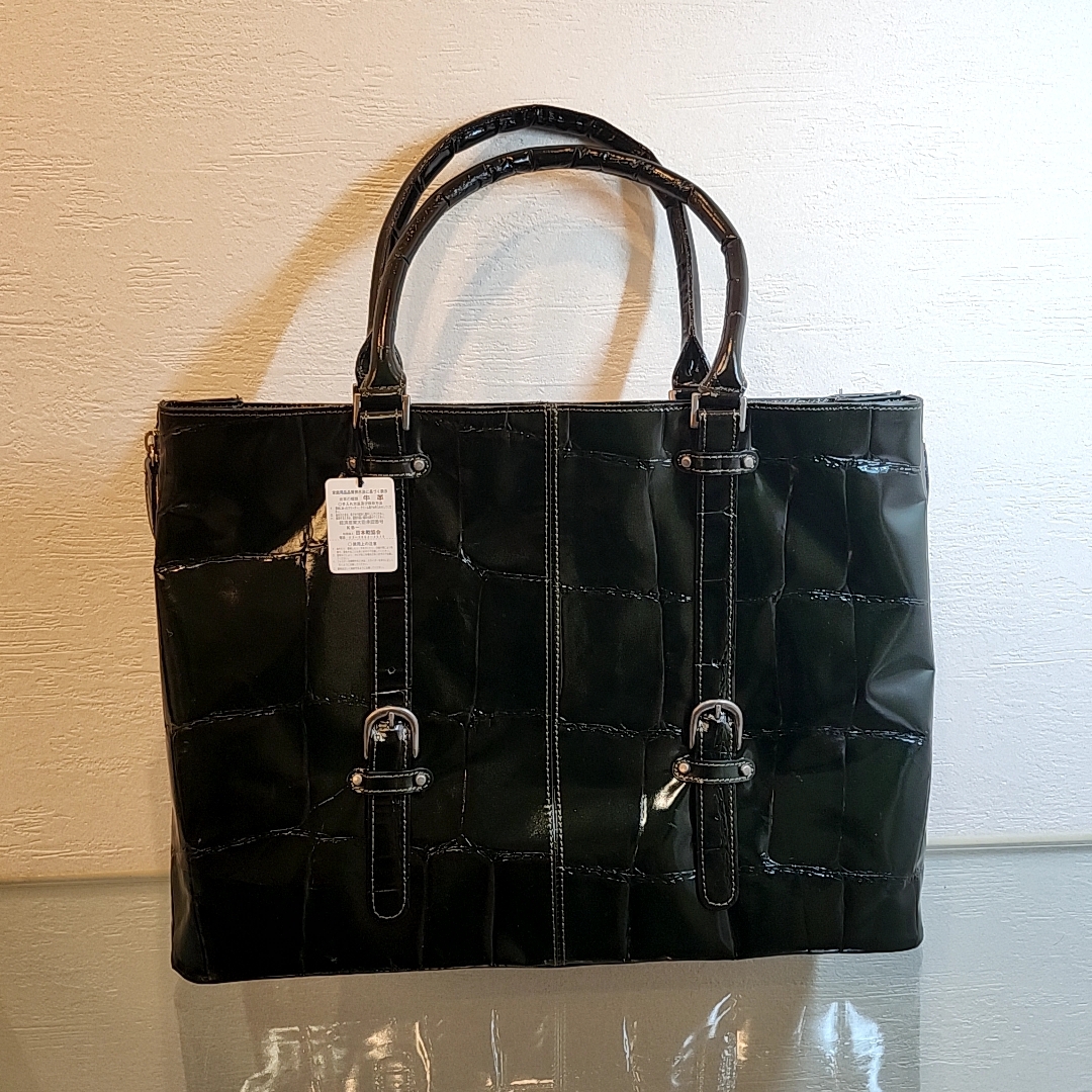 ATOLL AOKI 青木鞄 クロコ型押し オールレザー ビジネスバッグ 未使用拍卖