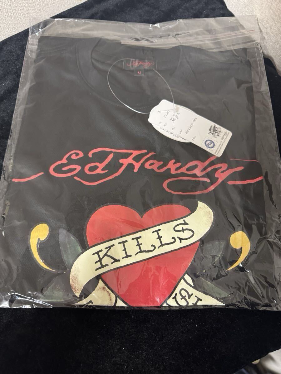 エドハーディー Tシャツ ブラック メンズ Mサイズ メッシュ素材 新品 未開封 正規品拍卖