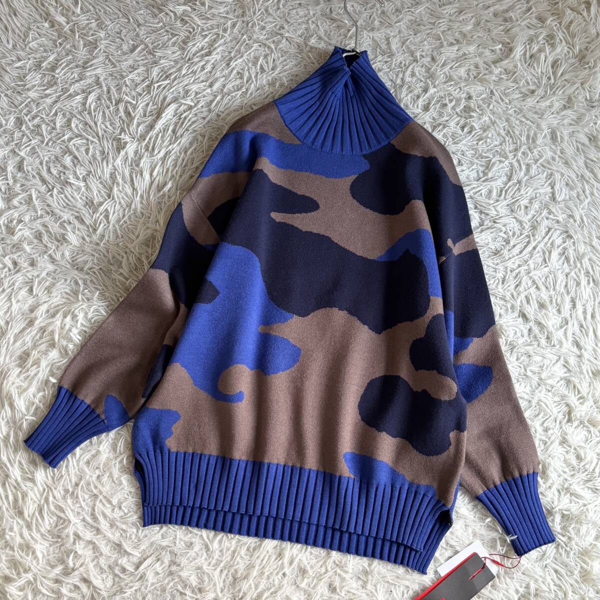 ⑤ 新品 koibito misaki ハイネック ワイド ニット 大きいサイズ フリー拍卖