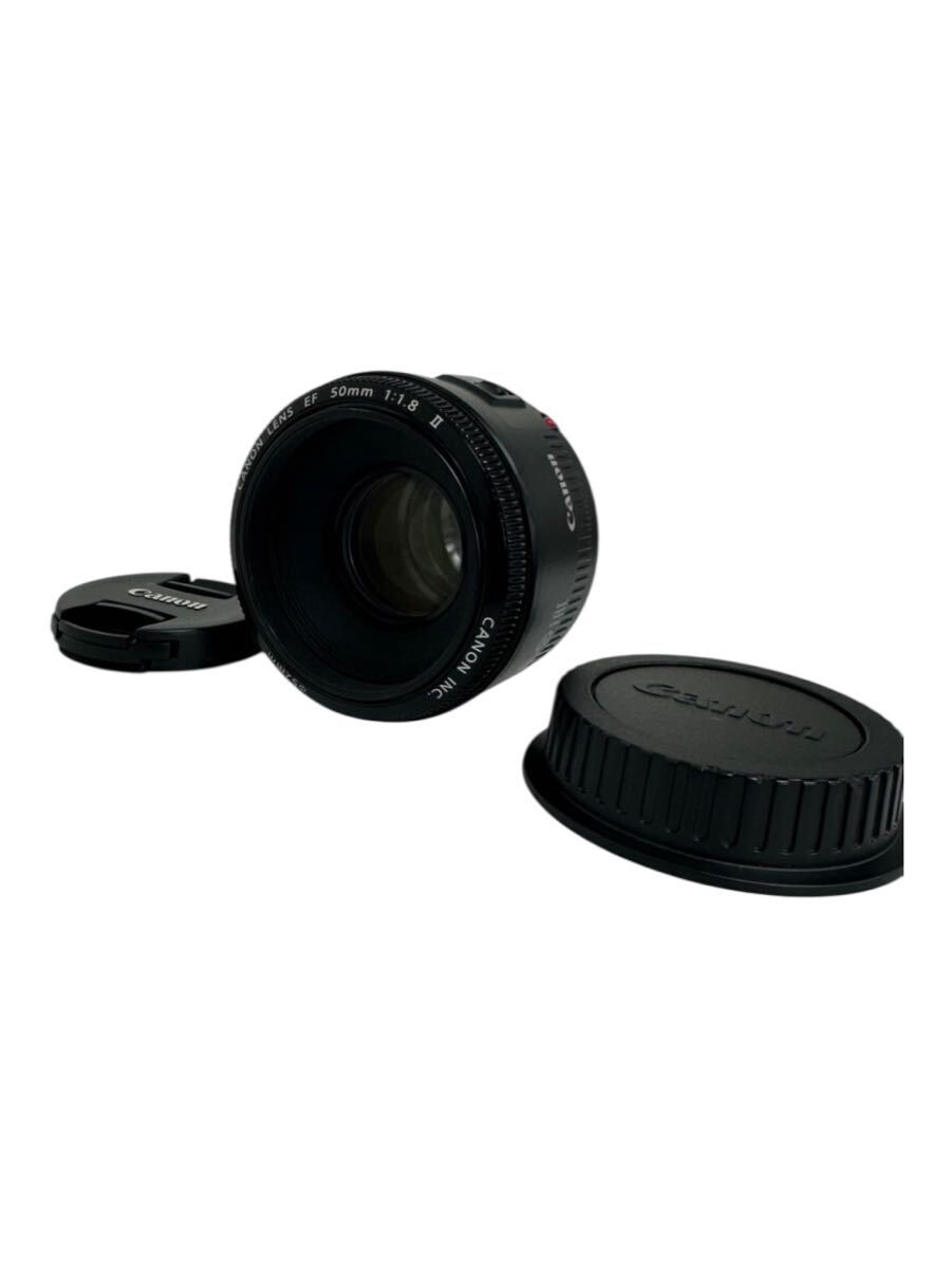 「みんカメ」085 キヤノン キャノン Canon CANON LENS EF 50mm 1:2.8 Ⅱ カメラレンズ 単焦点レンズ ケース付き 動作確認済み拍卖