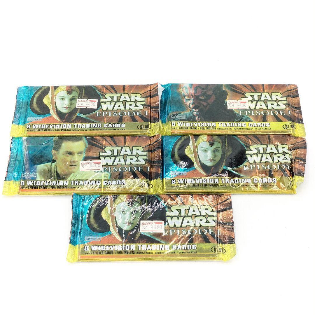 未開封 スターウォーズ ワイドヴィジョン トレーディングカード 5パック拍卖