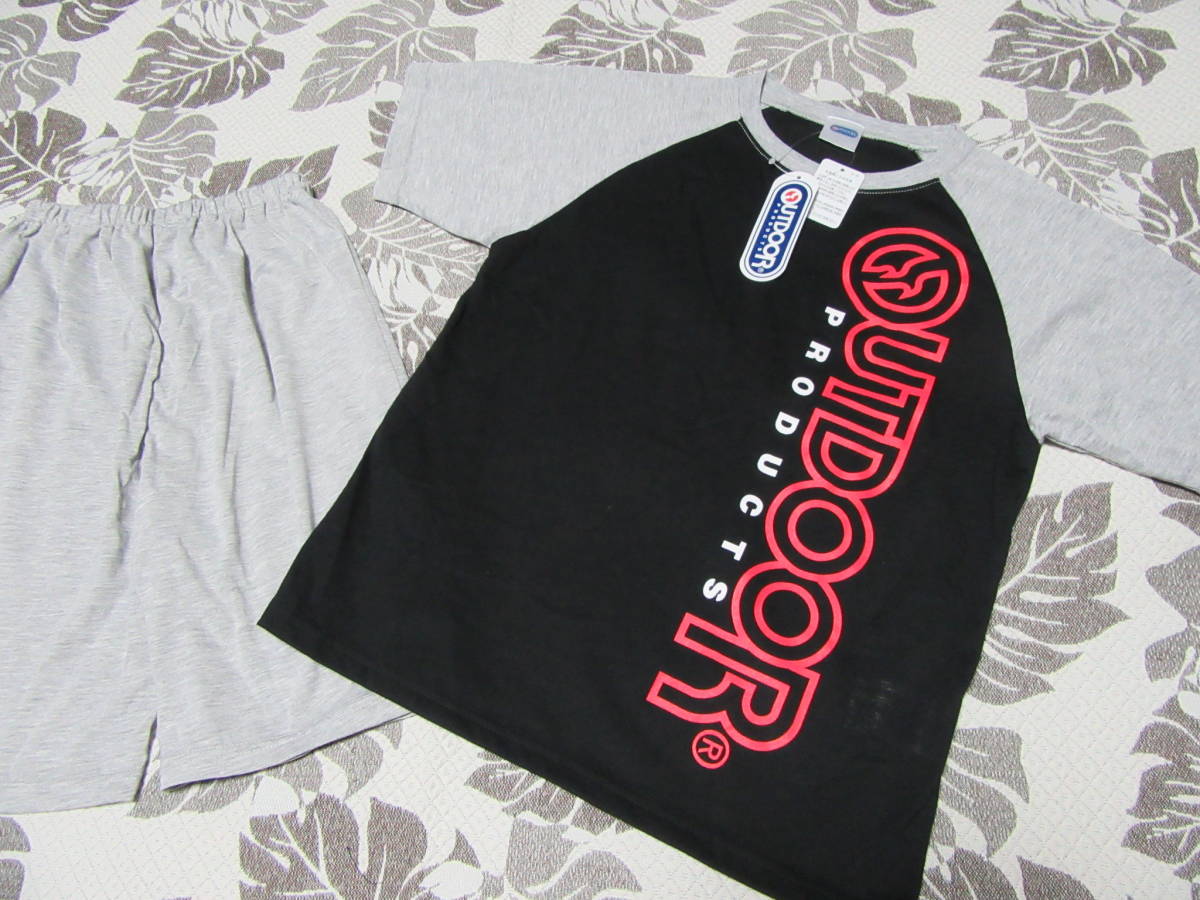 ③アウトドア☆OUTDOOR半袖パジャマ☆ブラック140拍卖