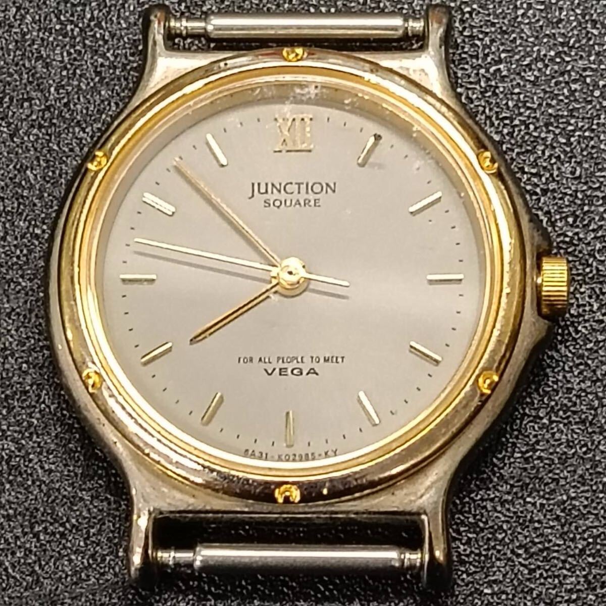 T272【レア】 CITIZEN シチズン 腕時計 Vega junction クウォーツ 3針 銀色文字盤 アナログ ヴィンテージ アクセサリー シルバー色 Y2K 80s拍卖