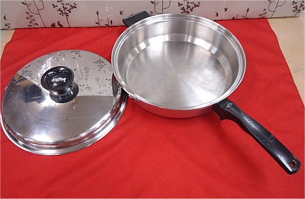 美品 USED 大フライパン 26cm インコア inkor IH対応ではありません ふた付き拍卖