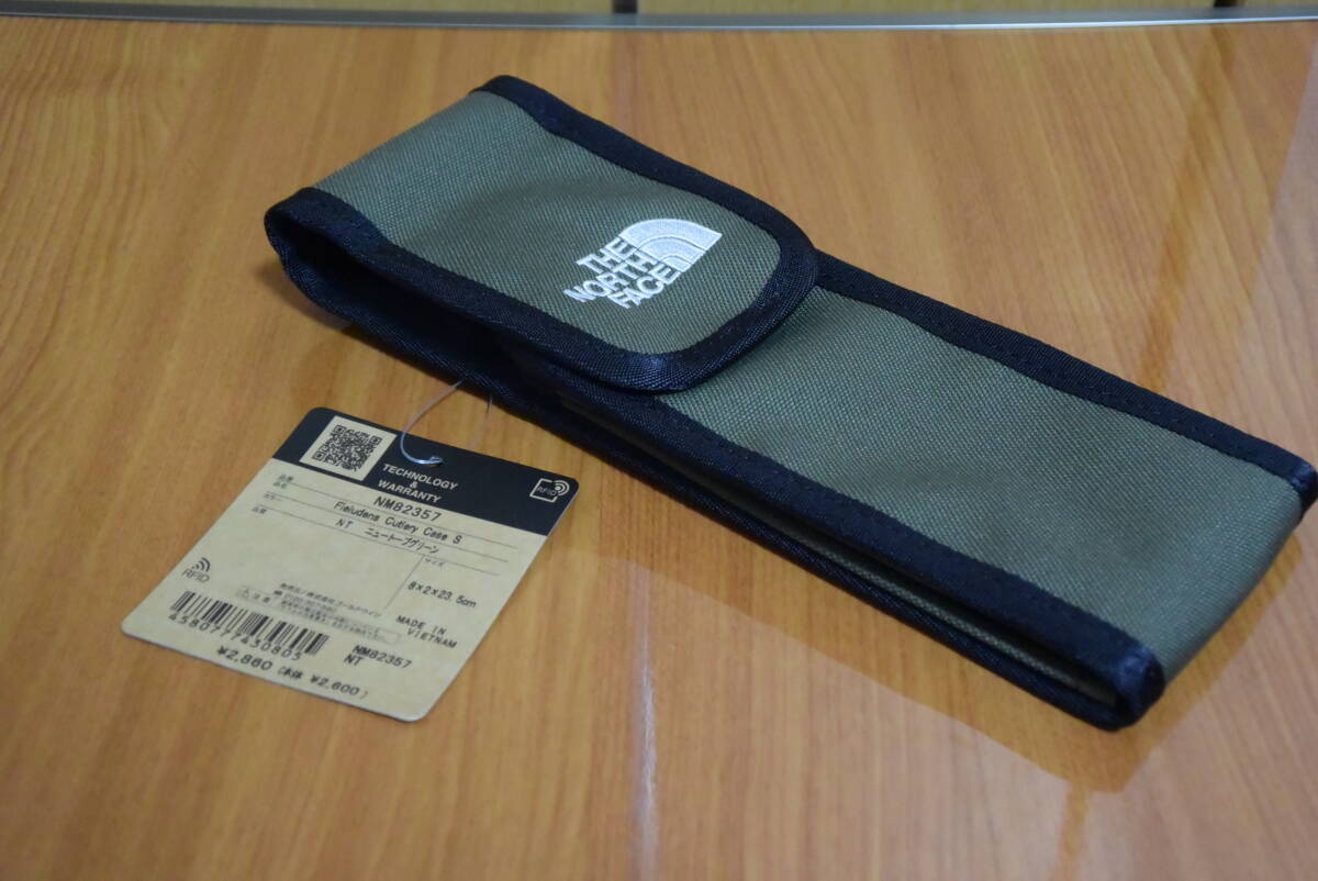 【新品未使用】THE NORTH FACE ザノースフェイス フィルデンス カトラリーケースS/ニュートープグリーン/H23.5×W8×D2cm/拍卖