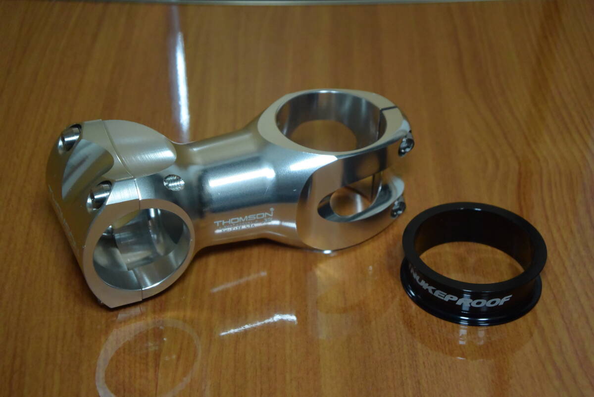 【中古】THOMSON トムソン X4 STEM/ステアリングコラム径:ONE POINT FIVE (1.5")/0°×75mm/シルバー/15mmスペーサー付属/拍卖