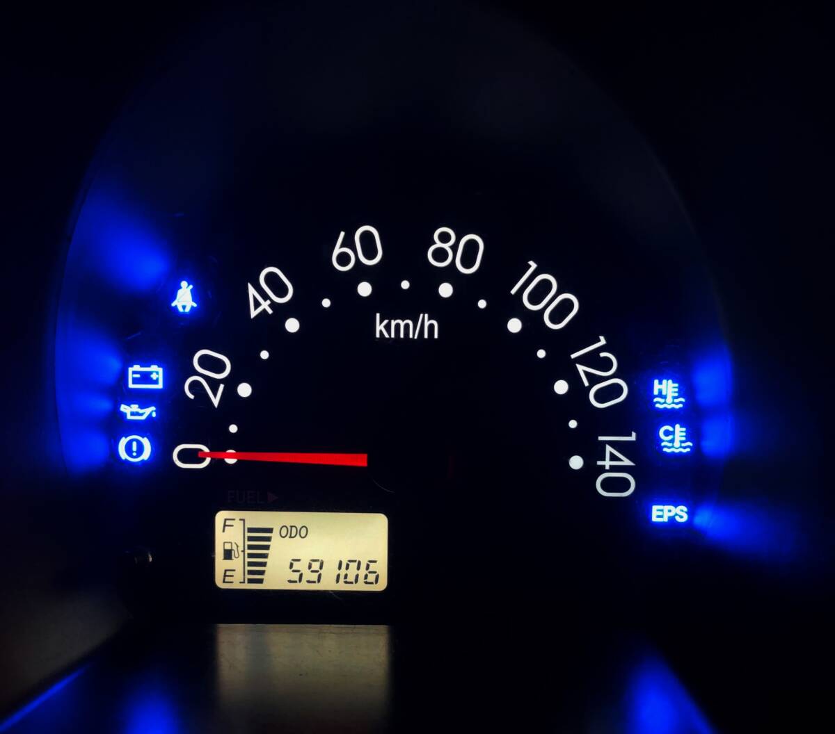 【LED打ち替え加工作業】ハイゼット ハイゼットトラック S200P S201P S211P スピードメーター 点灯色の変更拍卖