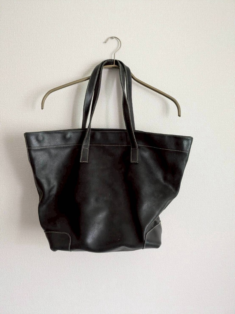 FURLA フルラ 本革 イタリア製 トートバッグ ブラック レザー拍卖