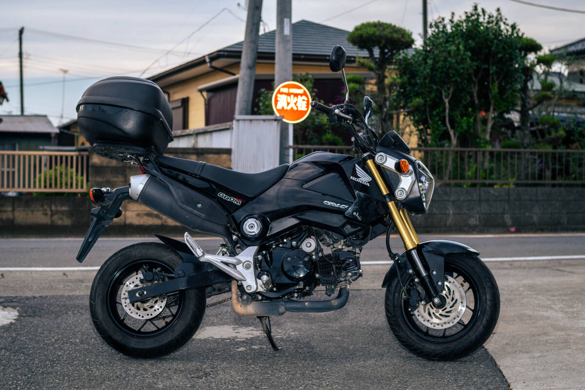 茨城県 ホンダ グロム 125 grom jc61 エンジン始動 リアボックス付き 動画あり拍卖