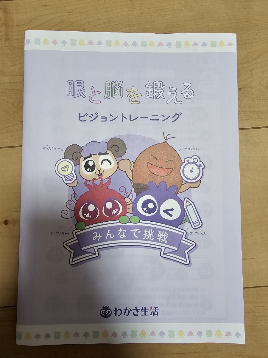 眼と脳を鍛えるビジョントレーニング、わかさ生活新品未使用非売品です。拍卖