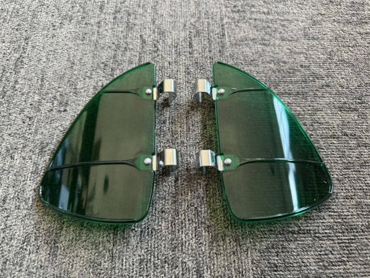 ウィンドウ デフレクター カスタムブリージーグリーン 左右セット新品。 カスタムブリーヂ インパラ ベルエアエルカミーノローライダー拍卖