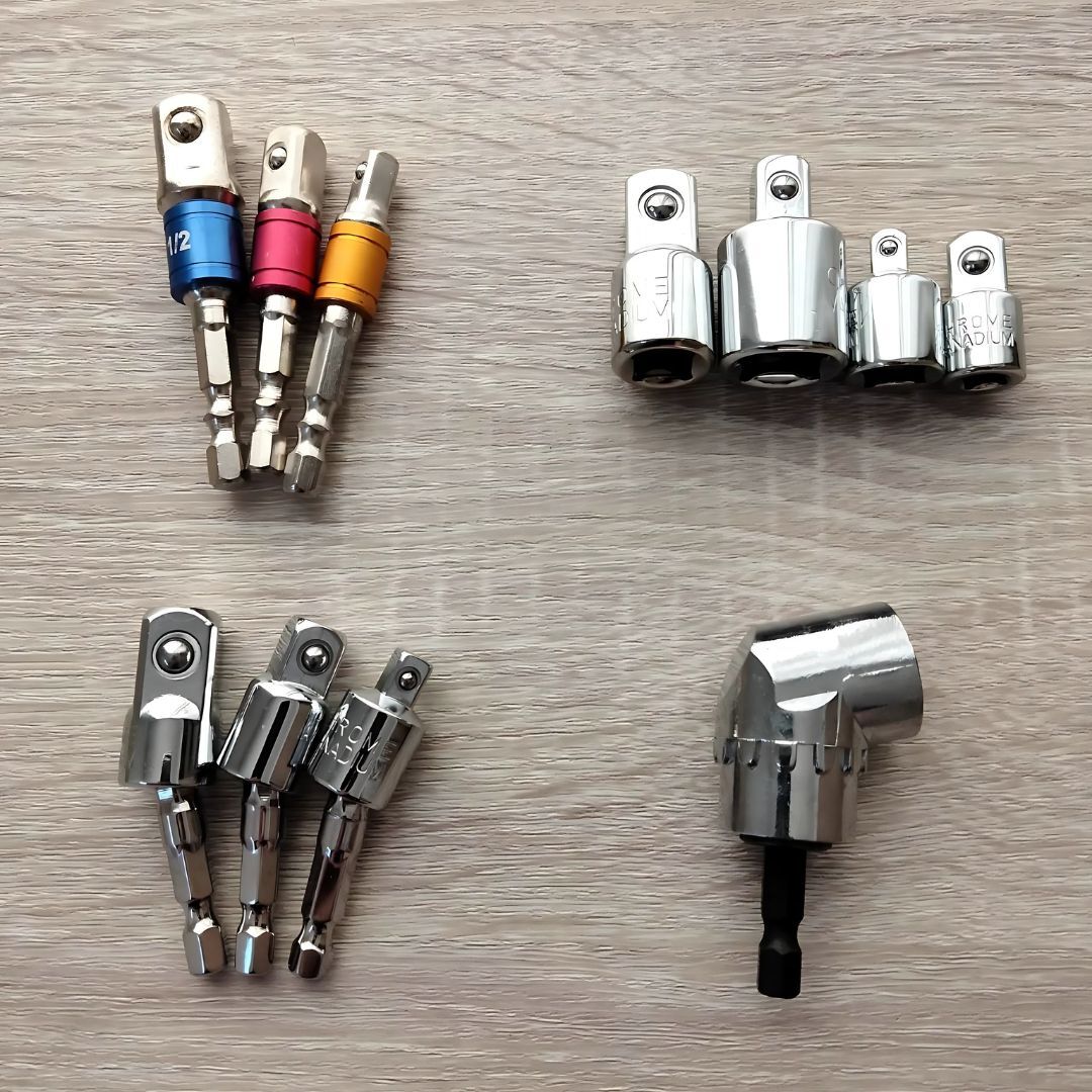 ソケットレンチ ソケットアダプター 変換アダプター 工具セット まとめ売り 大量 自動車 整備 六角ビット L型 DIY 大工道具 激安拍卖