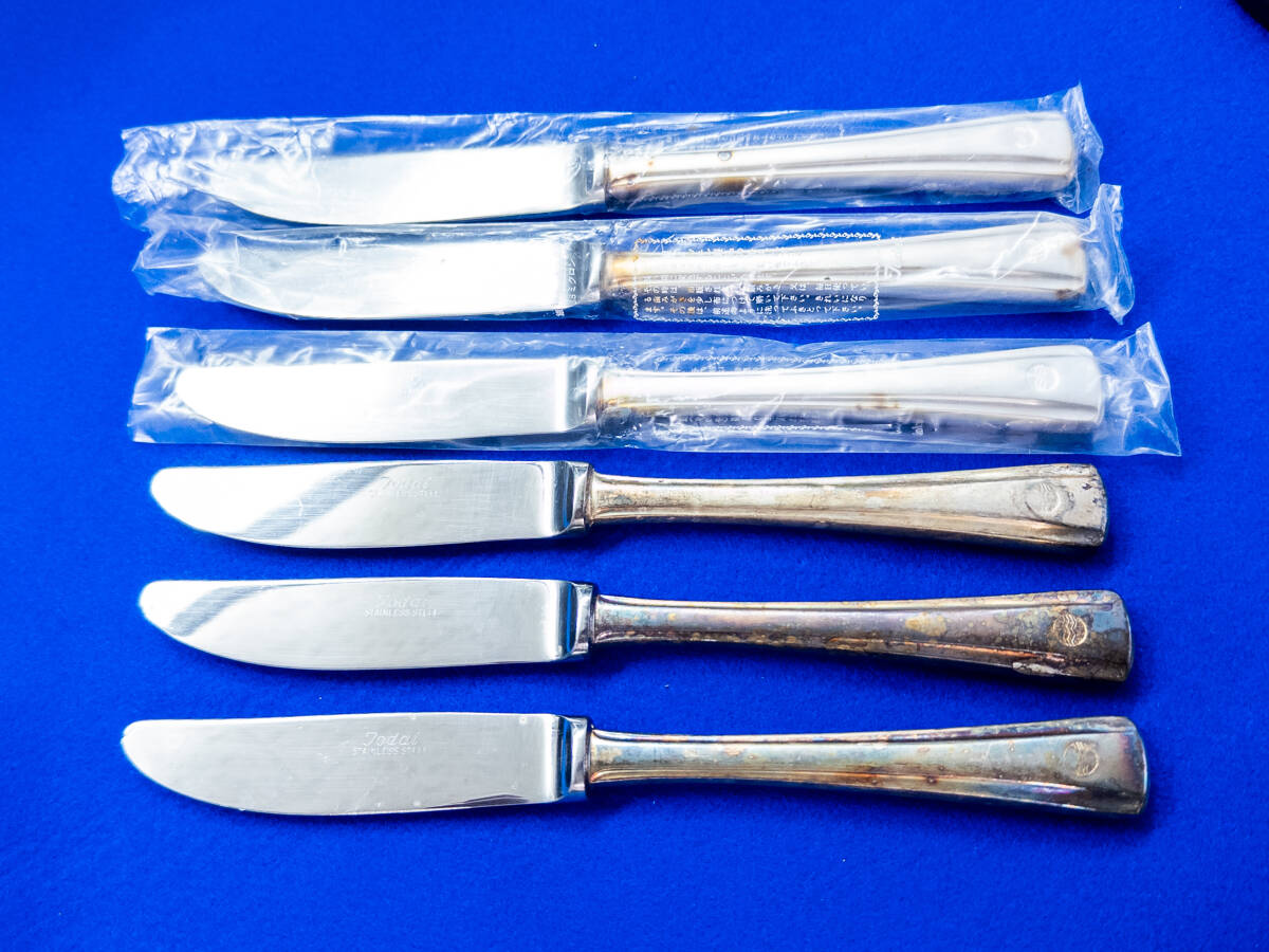 3Q売切!税無し◇Todai デザートナイフ 6本★銀メッキ★レストラン★家庭でも★カトラリー★★1002-13拍卖
