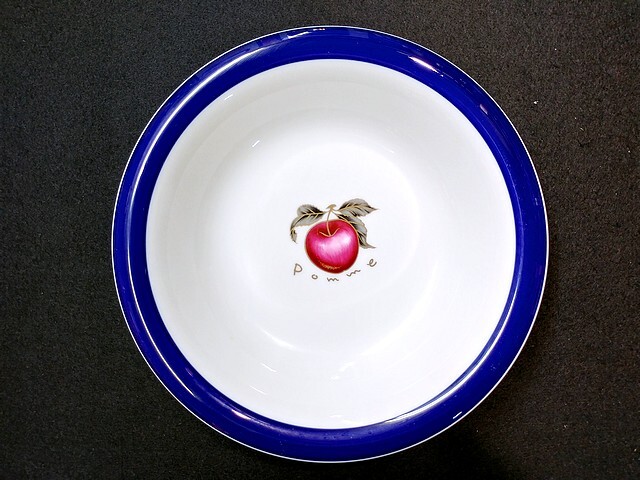 3QV売切!税無し☆BEAUTY STATE★Pomme(りんご)★パスタ皿★カレー皿★約20.5cm★食器★現状★現品限り★1003-3拍卖