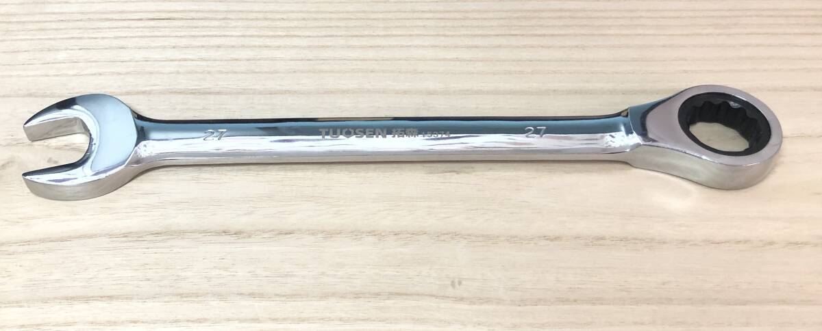 TS-15374ラチェットレンチ◇コンビネーションレンチ27mm☆72歯拍卖