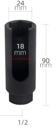 センサーソケット☆ノックセンサー☆ニュートラルセンサーなど対応☆サイズ24mmスリット幅18mm差込角:1/2(12.7mm)拍卖