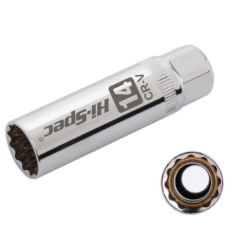 Hi-Spec磁石式プラグレンチ14mm☆軽量薄型 12角☆ BMW 日産など拍卖