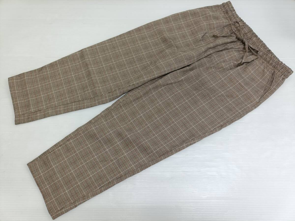 【お買得!】★Vanilla studio/バニラスタジオ★ボトムス シェフパンツ ワンマイルウェア ウエストゴム チェック柄 ブラウン系 サイズ3L拍卖