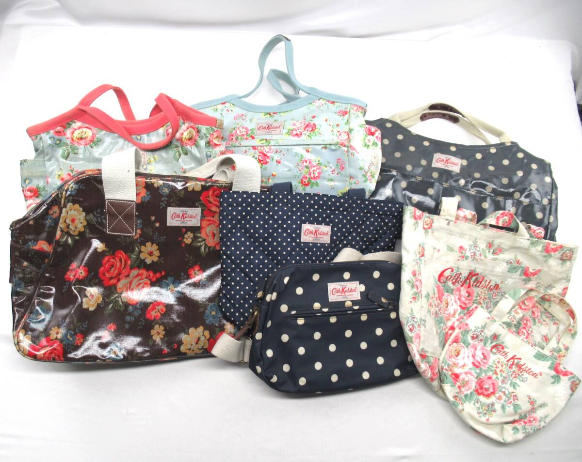 ★同梱不可【8W送1200円】036 Cath Kidston キャスキッドソンバッグまとめ 8点 トート ショルダー ファッション小物 花柄等拍卖