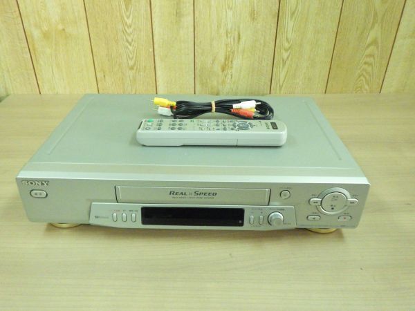 動作保証・SONY ソニー ビデオカセットレコーダー SLV-R155 リモコン/AVケーブル付 VHSビデオデッキ 映像機器拍卖