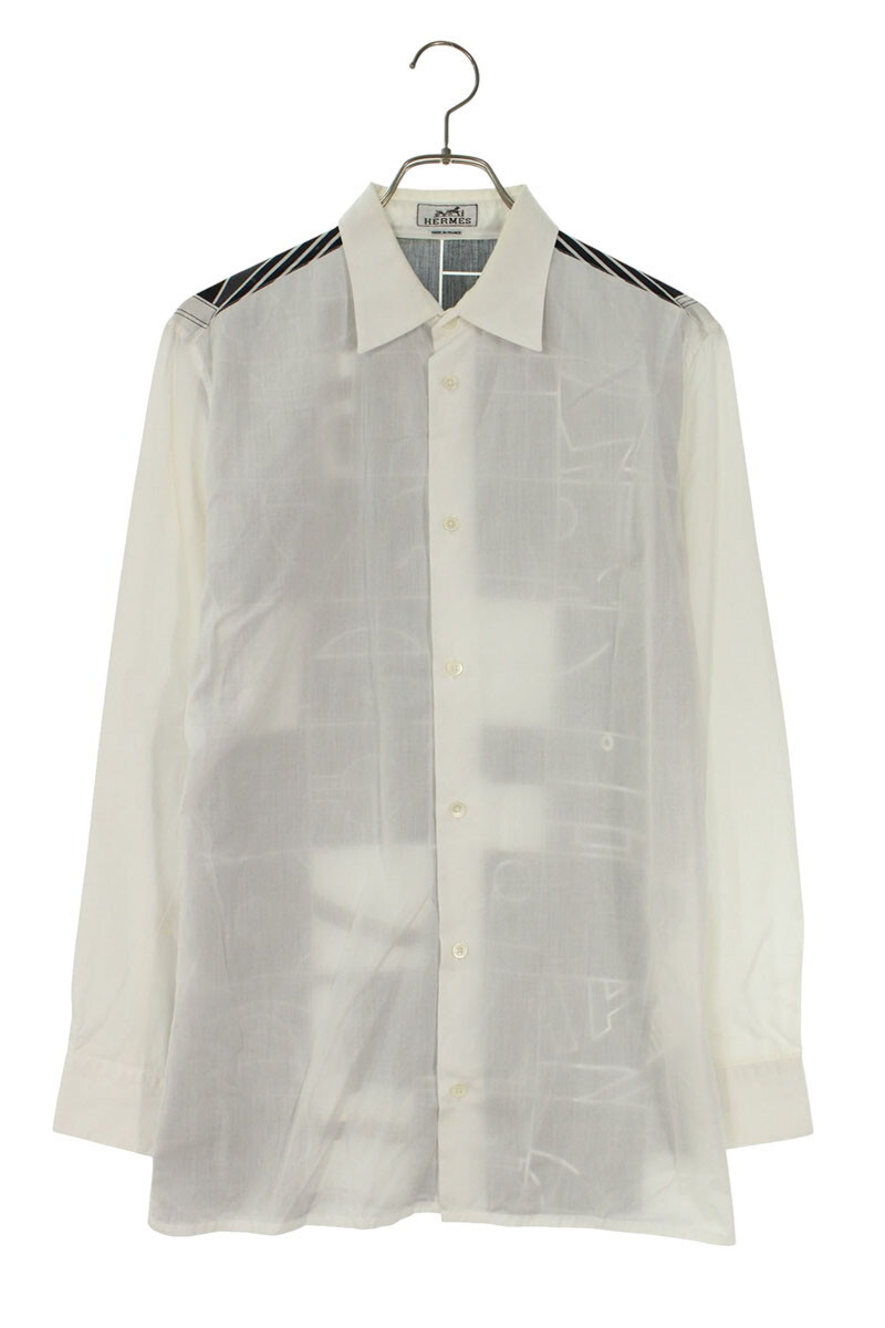 エルメス サイズ:39 バック総柄切り替え長袖シャツ 中古 BS99拍卖