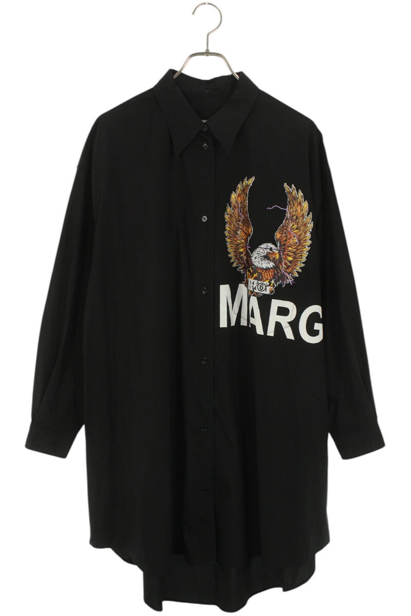 エムエムシックス サイズ:S S52CT0653 イーグルロゴプリント長袖シャツ 中古 BS99拍卖