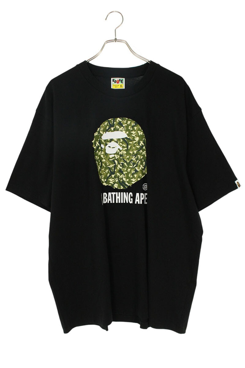 アベイシングエイプ サイズ:XL トライアルカモヘッドTシャツ 中古 BS99拍卖