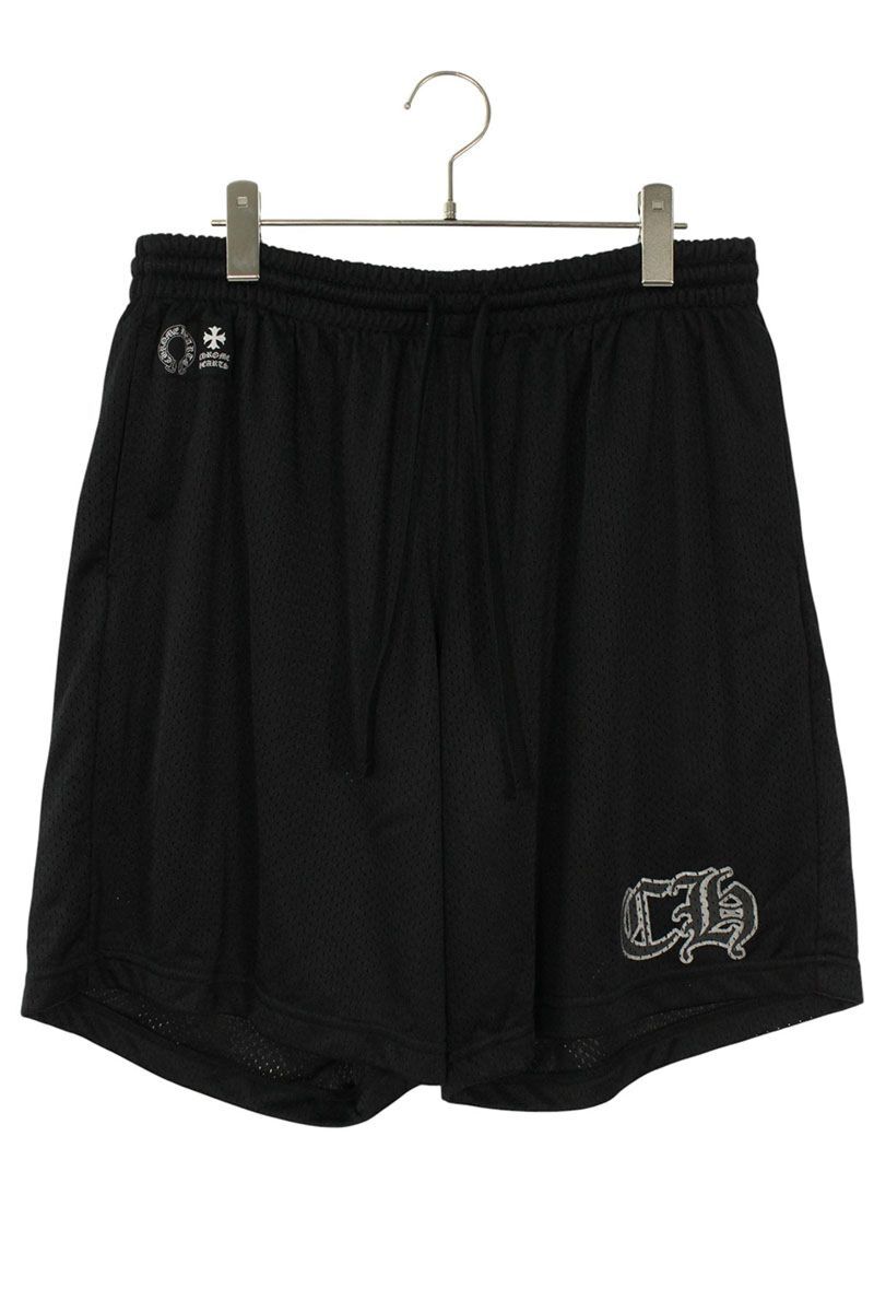 クロムハーツ サイズ:XL MESH VARSITY SHORTS CHプリントメッシュハーフパンツ 中古 SJ02拍卖