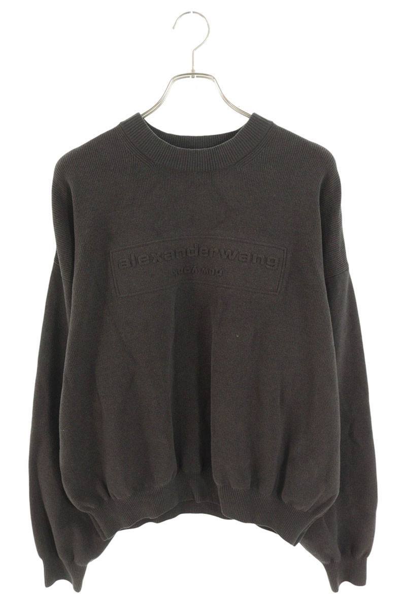 アレキサンダーワン サイズ:M 1KC3231017 ロゴクルーネックニット 中古 BS99拍卖