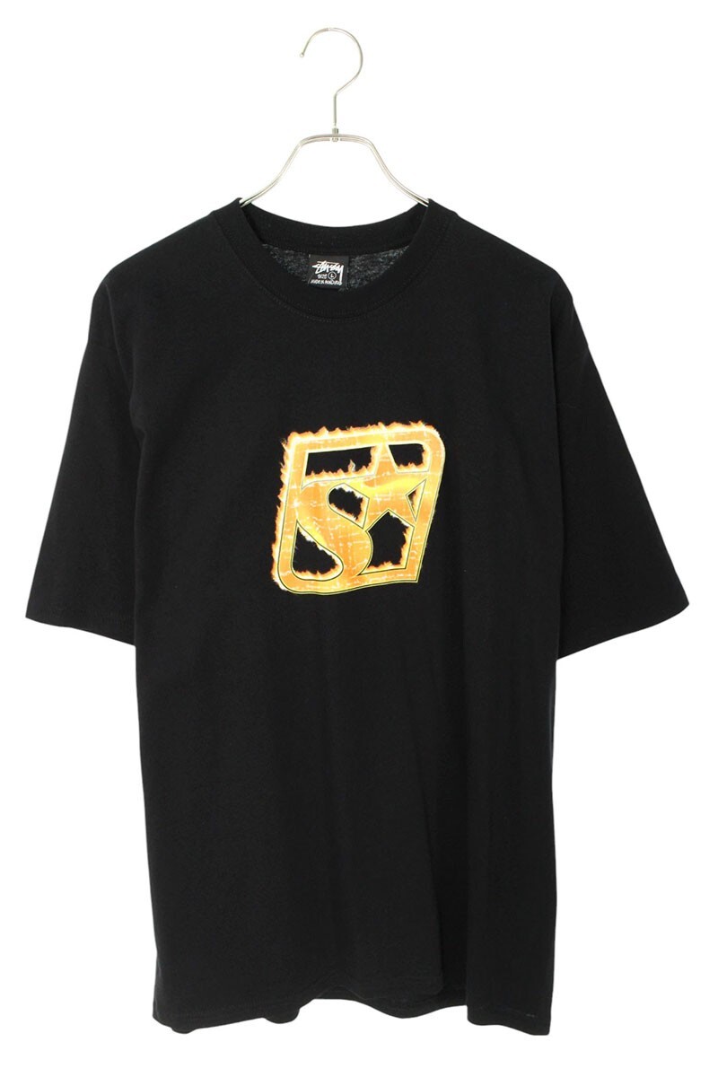 ステューシー サイズ:L 25SS BLAZE TEE ブレイズロゴプリントTシャツ 中古 BS55拍卖