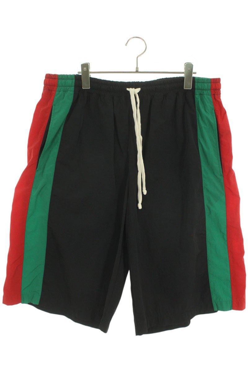 グッチ サイズ:XXL 57550 XJBAK サイドラインナイロンハーフパンツ 中古 BS55拍卖