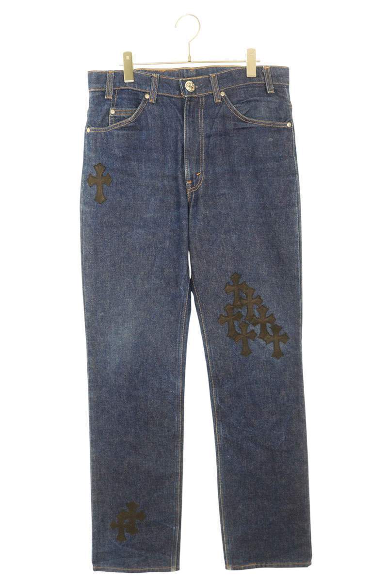 クロムハーツ デニムパンツ リーバイス サイズ:33インチ U VNTG JEAN RED RED TAB クロスパッチ付き517デニムパンツ 中古 SJ02拍卖