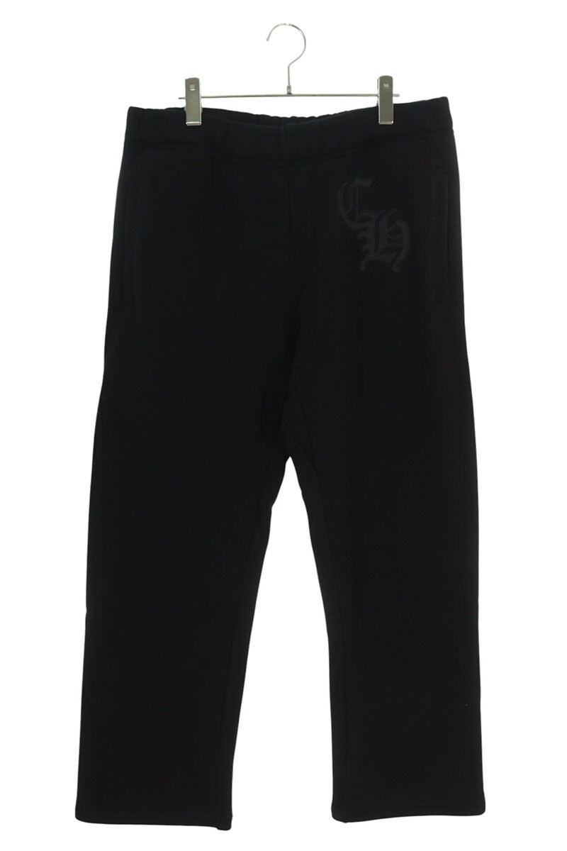 クロムハーツ ロングパンツ サイズ:L 45849 CHロゴ刺繍スウェットロングパンツ 中古 GZ11拍卖