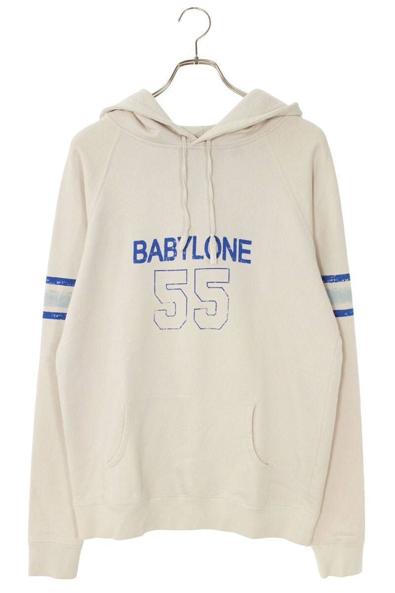 サンローランパリ サイズ:M 18AW 534408 YB2XA フロントプリントプルオーバーパーカー 中古 OM10拍卖