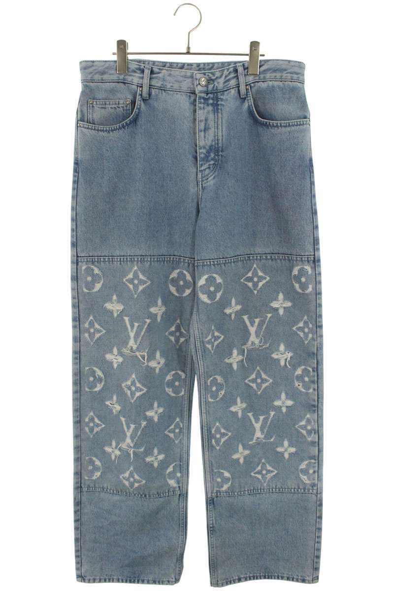 ルイヴィトン サイズ:30インチ 25SS RM251MM PNB HSD18W モノグラムスケートデニムパンツ 中古 OM10拍卖