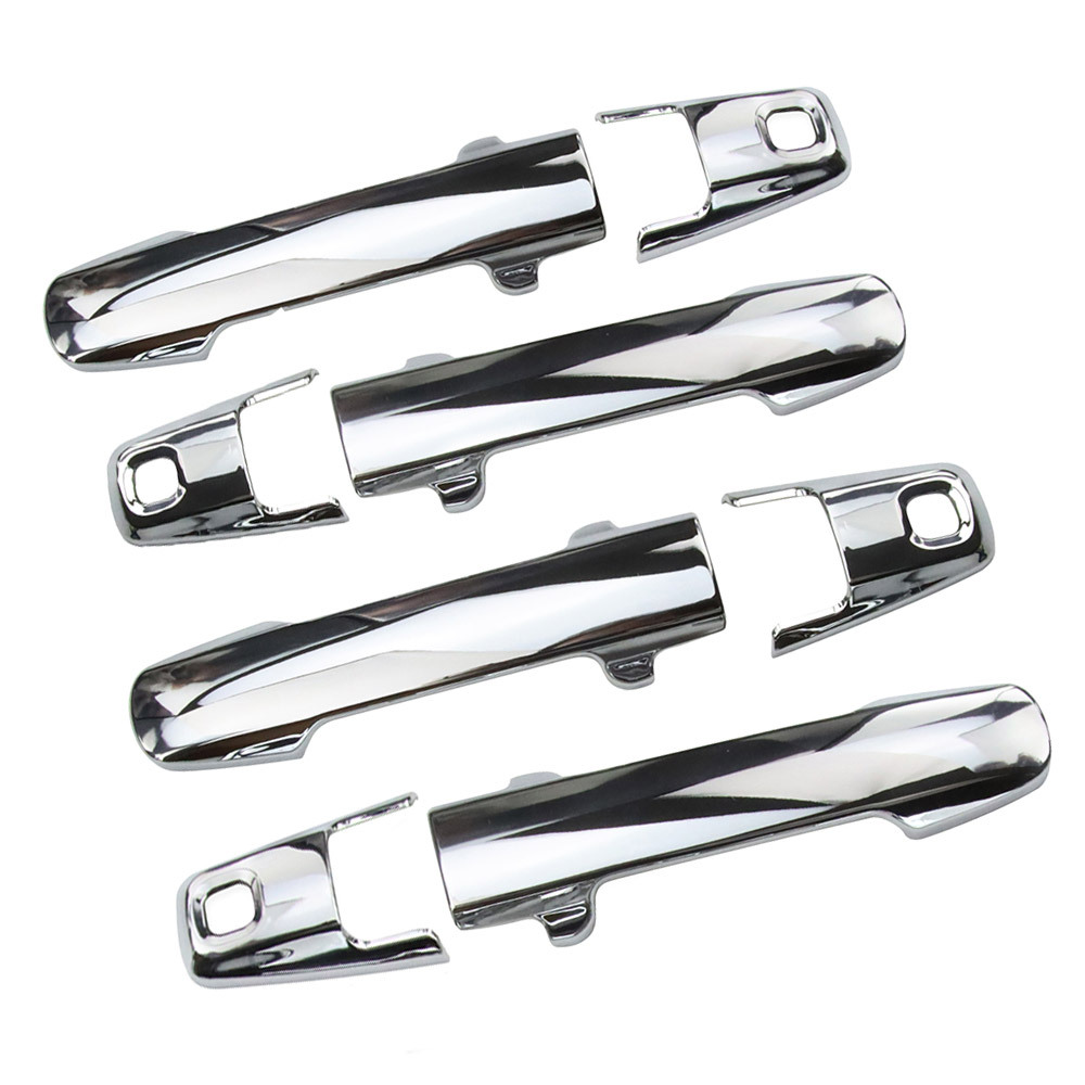 スズキ スペーシア カスタム MK53S ドアハンドルカバー アクセサリー 外装 ガーニッシュ 8P 鏡面メッキ仕上げ拍卖