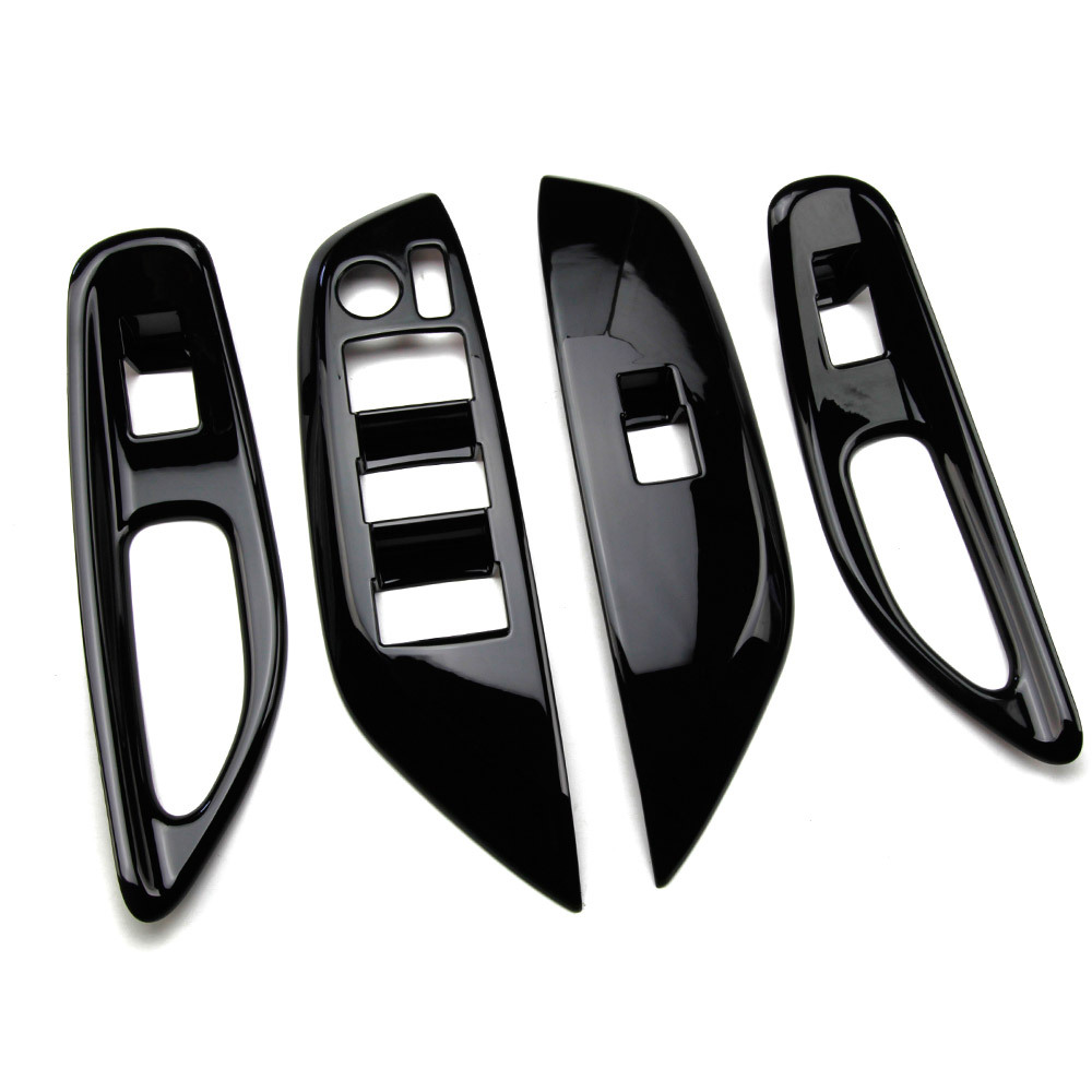 トヨタ ヤリス ヤリスクロス ドアスイッチカバー ウインドウスイッチパネル インテリア 内装 ピアノブラック 4P@拍卖