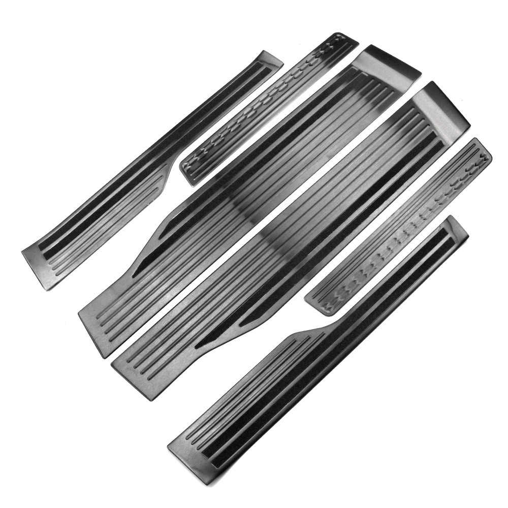 ホンダ 新型 ステップワゴン エアー スパーダ RP系 RP6 RP7 RP8 スカッフプレート ステンレス製 ステップガード ブラック拍卖