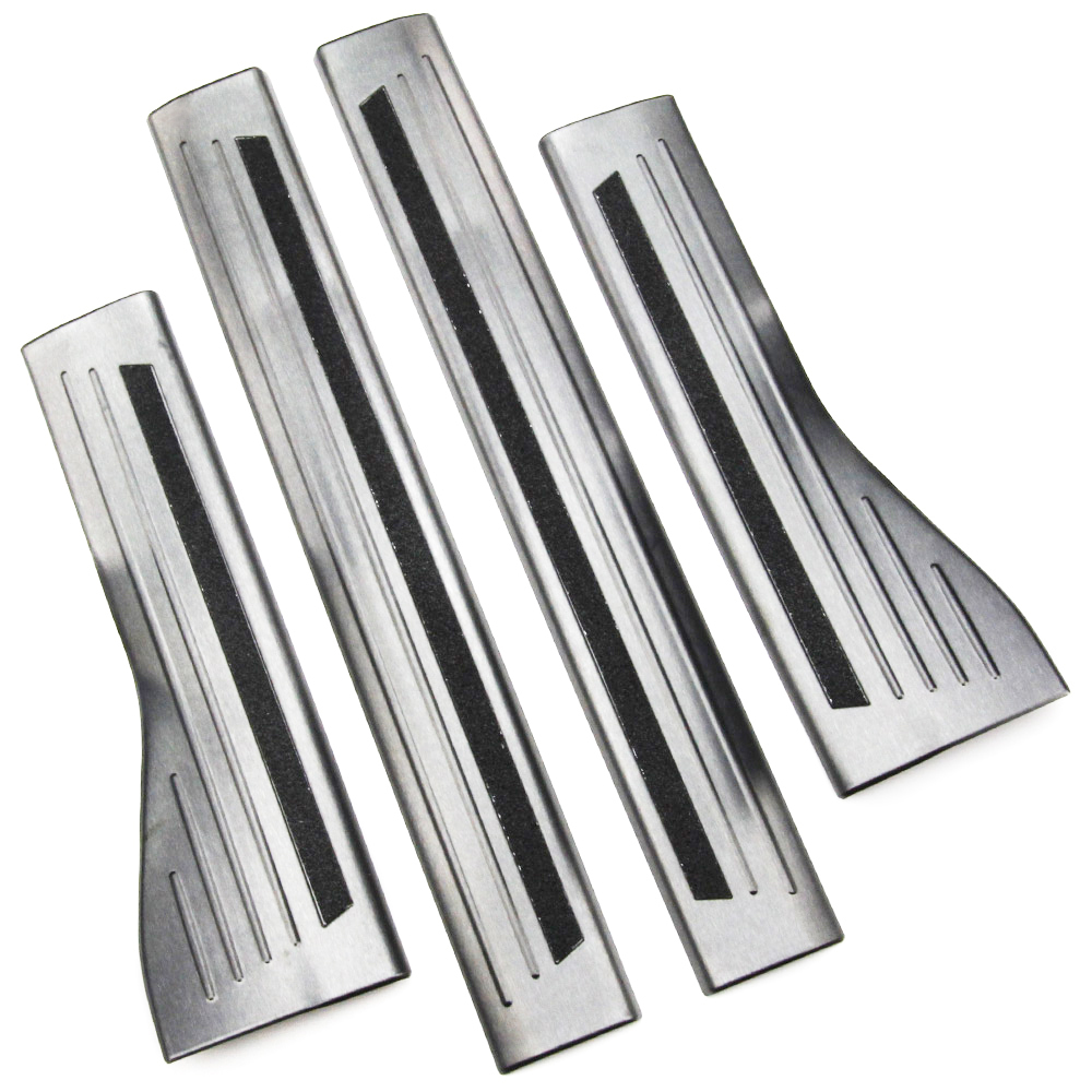 トヨタ PRIUS プリウス 60系 内スカッフプレート ステップガード キズ防止 汚れ防止 304ステンレス製 シルバー 4P@拍卖