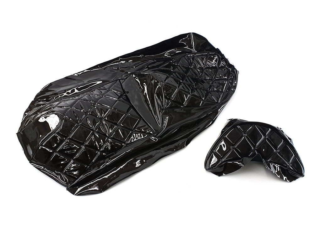 スズキ SKYWAVE スカイウェイブ250 CJ44A/CJ45A/CJ46A 張替え用 シートカバー エナメル 黒色 2点セット拍卖