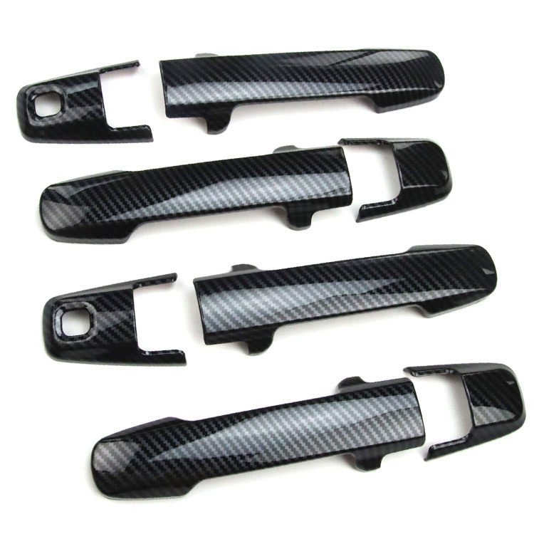 スズキ ワゴンR MH35S/MH55S/MH85S/MH95S ドアハンドルカバー アクセサリー 外装 ガーニッシュ 8P カーボン調拍卖