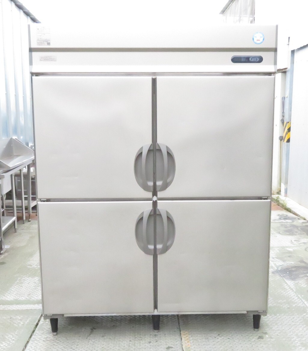 【保証付】19年製 フクシマ 業務用縦型4ドア冷蔵庫 ARD-150RM-F 100V 幅1500×奥800×高2000 MT2510031211拍卖