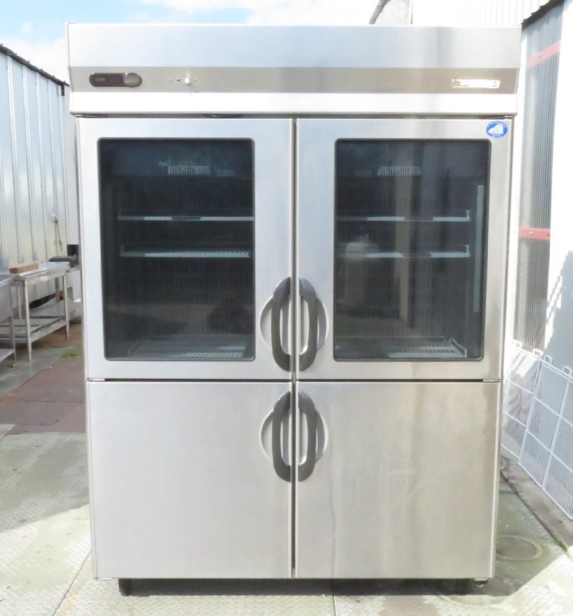 【保証付】サンヨー 業務用縦型4ドア冷蔵庫・恒温高湿庫 SHR-F1561S-FG 100V 幅1460×奥600×高2200 MT2510301148拍卖