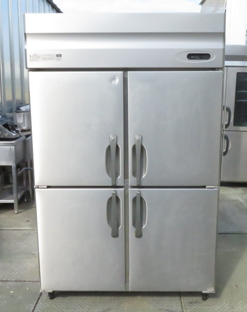 【保証付】ホシザキ 業務用縦型4ドア冷蔵庫 HR-120ZT 100V 幅1200×奥650×高1900 MT2510301048拍卖